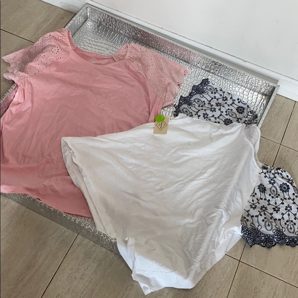 Top Short Sleeve Shirts Set NWT